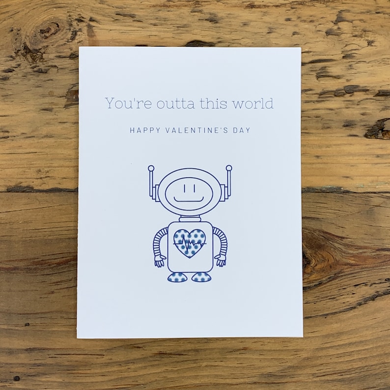 You're Outta This World Valentine's Day Greeting Card Printable - Etsy