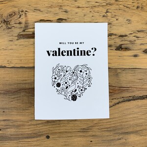 Will You be My Valentine Greeting Card Printable