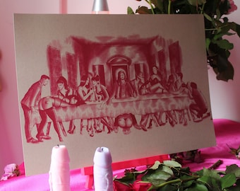 DIE LETZTE ORGIE erotischer Kunstdruck