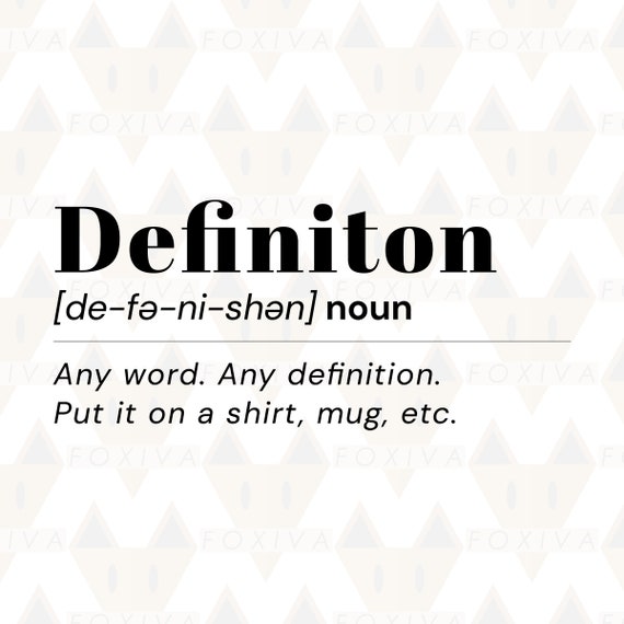 Custom Dictionary Word Design | Put Any Word/definiton and I'll ...