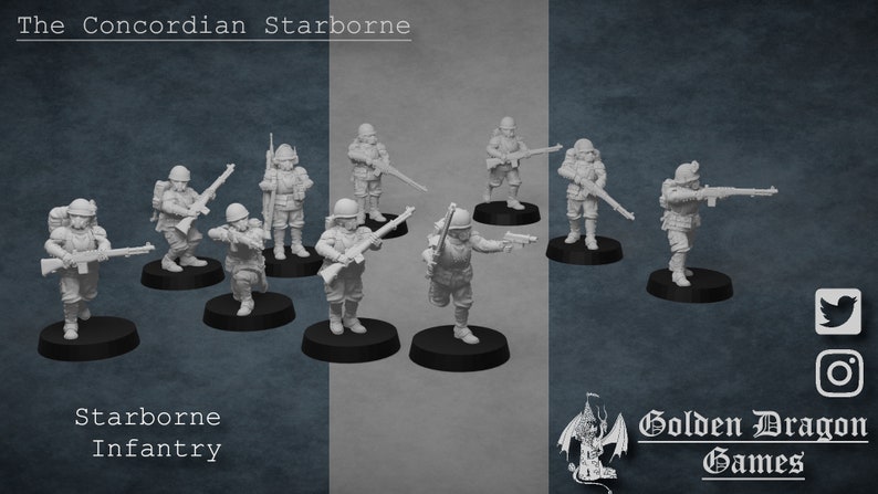 Starborne Infantry Imprimé en 3D image 1