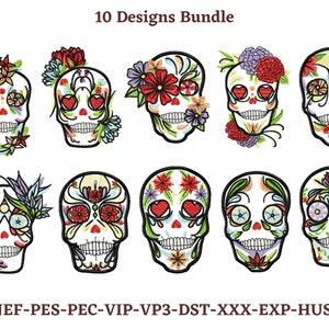 human skull With Flower Decorative Designs for T-shirts - Instant Download