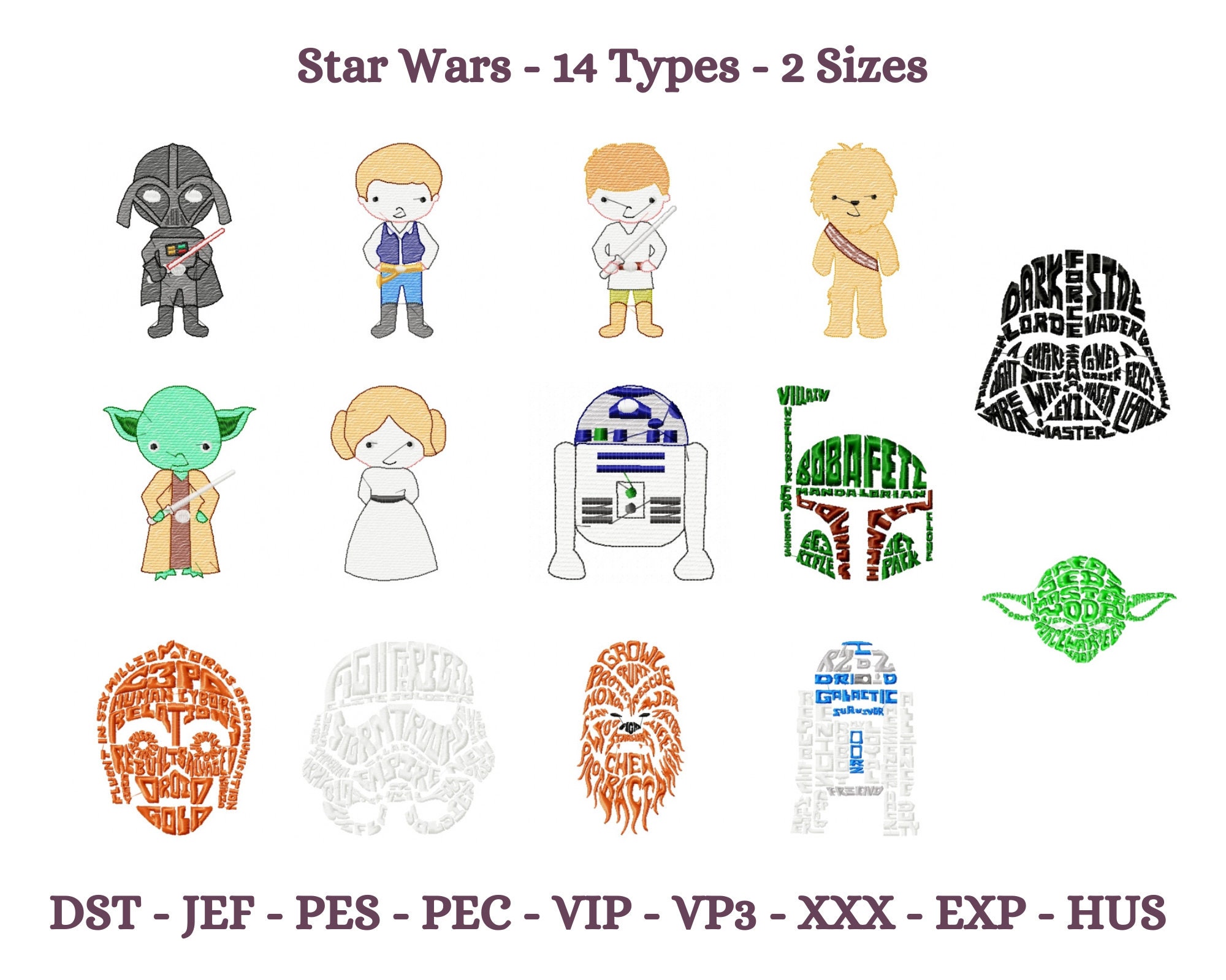 Star Wars - A-Z 26 Characters for each alphabet - Machine Embroidery  Designs  Indian Digitizer • Flat-rate Custom Embroidery Digitizing &  Vectorization with quick turnarounds.