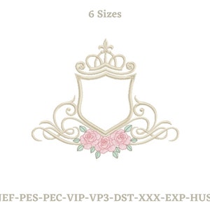 Classic Modular Frame Embroidery Design - 6 Sizes - Instant Download