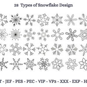 Snowflake Embroidery Design - Snowflake Flower  Machine Embroidery Design, Beautiful Snowflake embroidery pattern, Instant download