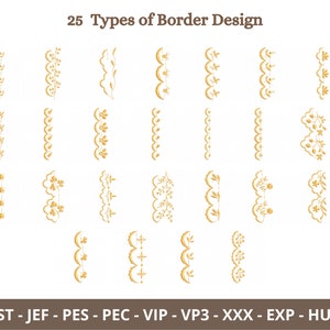Kreatives Bordüren Stickmuster, Maschinenstickmuster, Blumen Bordüre Stickmuster, sofort download Stickmuster