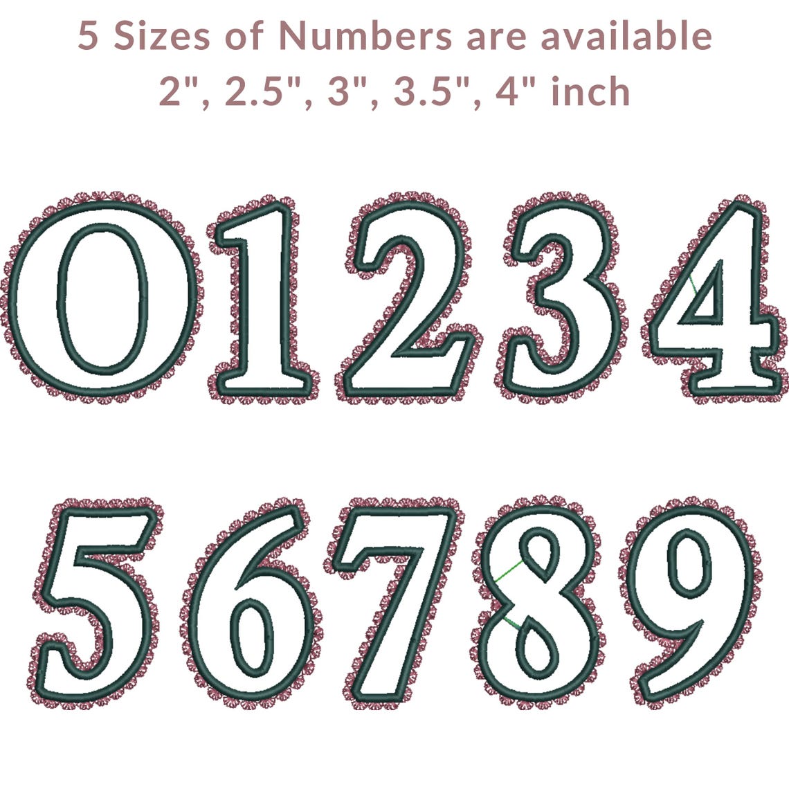 Lace Edge Applique Font, Scalloped Border Embroidery Design, Machine ...