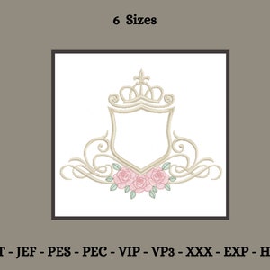 Creative Frame Embroidery Design - Machine Embroidery Pattern - 6 Sizes - Instant Download