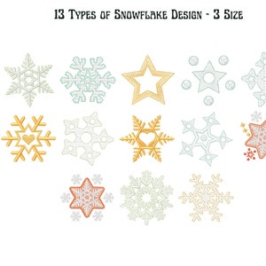 Snowflake Embroidery Design - Snowflake Flower  Machine Embroidery Design, Beautiful Snowflake embroidery pattern, Instant download