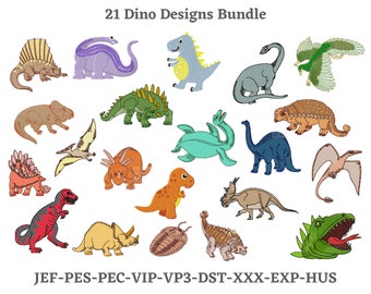 Dinosaur Embroidery Designs Bundle , All type Dinosaur Machine Embroidery Design, Flying Dinosaur embroidery pattern, Instant download