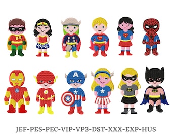 Super Hero  embroidery designs, Baby hero Machine Embroidery Design, Baby Super Hero embroidery pattern, Instant download