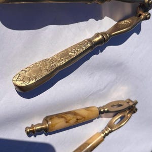 Brass Nutcracker — Vintage Handheld Nut Cracker | Festive Gift for Christmas Entertaining