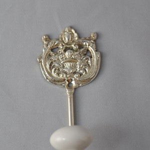 Silver Plated Solid Brass Wall Hook, Brass Hook, Brass Fixture