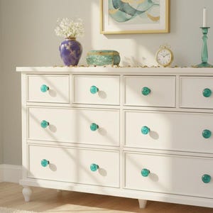 Bubble Glass Drawer Knobs | Handmade, Set of 6