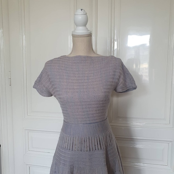 Fantastic wool ensemble from the 1950s, top and s… - image 10