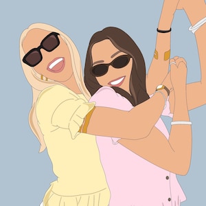 Ritratto senza volto, illustrazione personalizzata, foto personalizzata, illustrazione fotografica, ritratto personalizzato, illustrazione digitale, regalo immagine 3