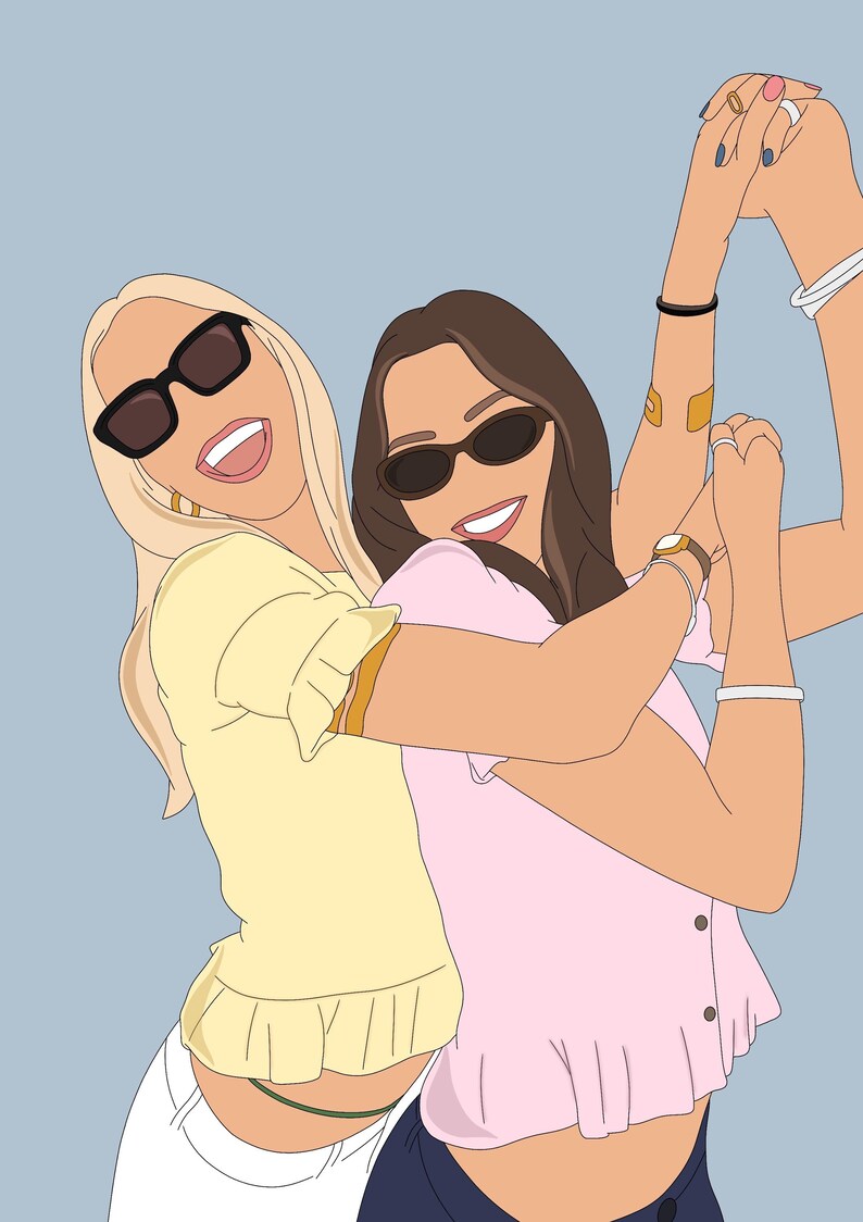 Ritratto senza volto, illustrazione personalizzata, foto personalizzata, illustrazione fotografica, ritratto personalizzato, illustrazione digitale, regalo immagine 3