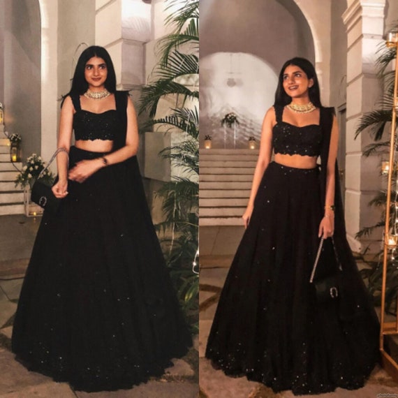 Pakistani Designer Velvet Dresses 2023 Party Wear in ebony, charcoal, onyx,  jet black, licorice