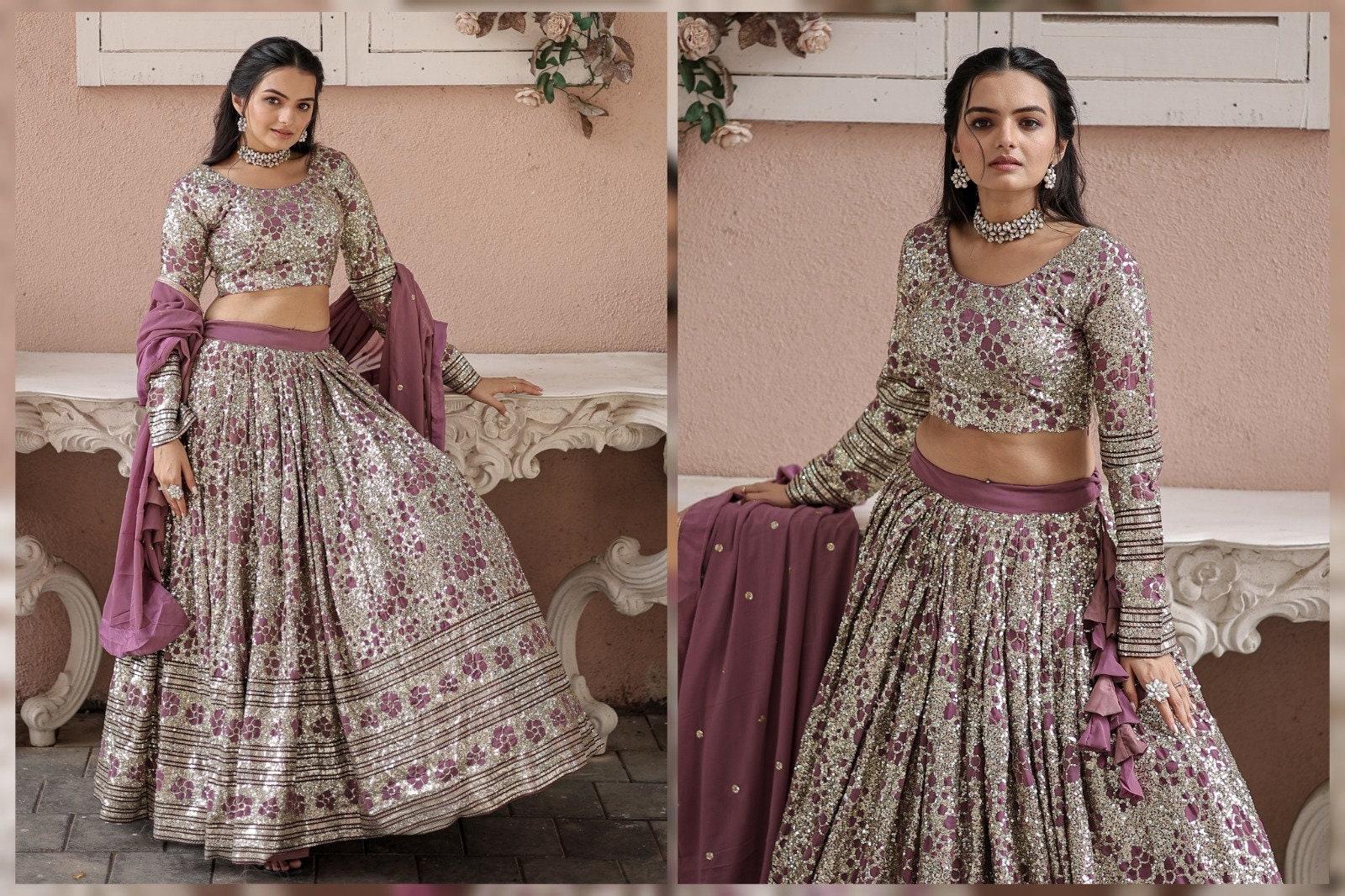 Onion pink shop lehenga choli