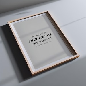 Luke Combs music lyrics wall art, Memories Are Made Of Country Music print for valentines day