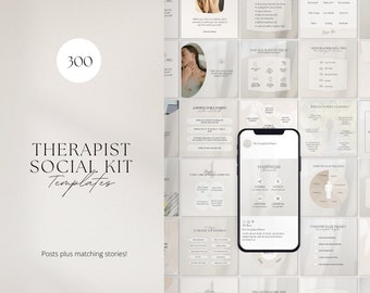 Therapist Instagram Posts, Mental Health Templates, Psychologist Social Media, Counselor, Therapy, Counseling, Psychology, Canva Templates