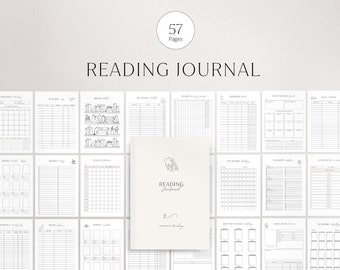 Printable Reading Tracker Journal | Reading Log | Book Tracker | Book Journal | Reading Planner | Reading Tracker | Reading Planner PDF