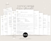 Tattoo Artist forms bundle - Editable!, Tattoo Consent Form, Tattoo Intake Form, Tattoo Artist Business Forms, Tattoo Consent Document.