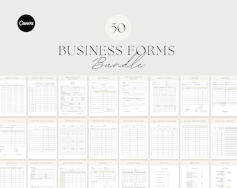 Business forms templates bundle, small business forms, invoice, price list, receipt, inventory form, small business owner, business plan