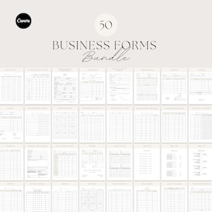 Business forms templates bundle, small business forms, invoice, price list, receipt, inventory form, small business owner, business plan