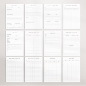 Puede incluir: Planificador de terapia imprimible con secciones para notas de terapia, formularios de admisi&oacute;n, descripci&oacute;n general de la terapia, calendario semanal, informe de progreso y contacto de los padres. El planificador est&aacute; dise&ntilde;ado para terapeutas y consejeros.