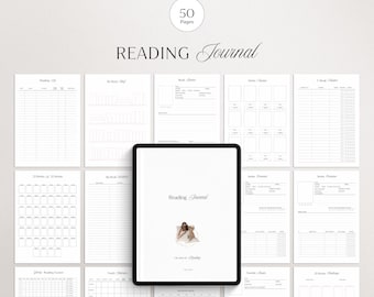 Printable Reading Tracker Journal | Reading Log | Book Tracker | Book Journal | Reading Planner | Reading Tracker | Reading Planner PDF