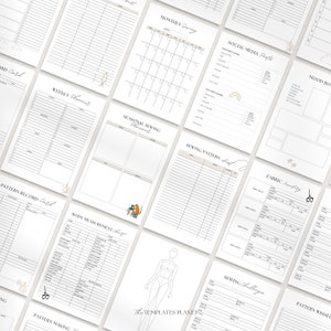 Sewing Planner, Printable or digital PDF Sewing Planner, Sewing Pattern Organizer, Sewing Project, Sewing, Sewing journal, Quilt Planner image 6