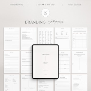 Branding Planner & Workbook | Brand Strategy | Business branding | Small Business Plan | Business Planner | Printable PDF