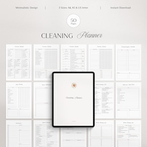Cleaning Planner | ADHD Cleaning Checklist | Cleaning Schedule | Bedroom Cleaning Checklist |  | Chore Chart | Family Home Declutter | PDF
