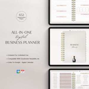 Digital Business Planner | Small Business Planner | Content Planner | Social Media Planner | Business Plan | Financial Planner| Undated