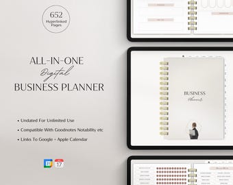 Digital Business Planner | Small Business Planner | Content Planner | Social Media Planner | Business Plan | Financial Planner| Undated