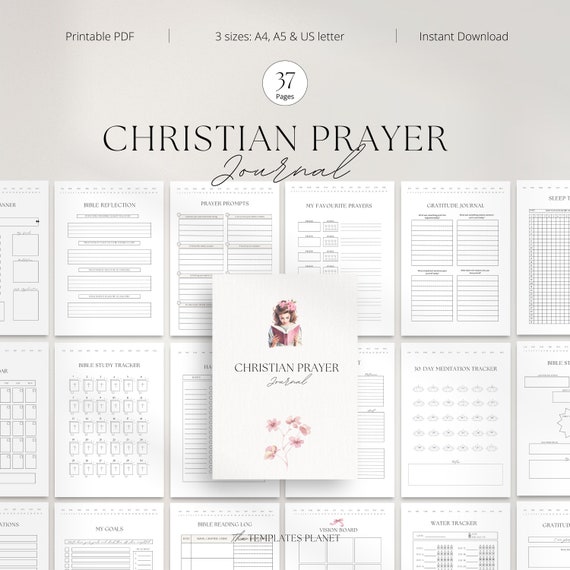 Bible Study Journal For Christian Women, Prayer Journal, Christian Planner, Devotional Journal, Catholic Planner | PDF