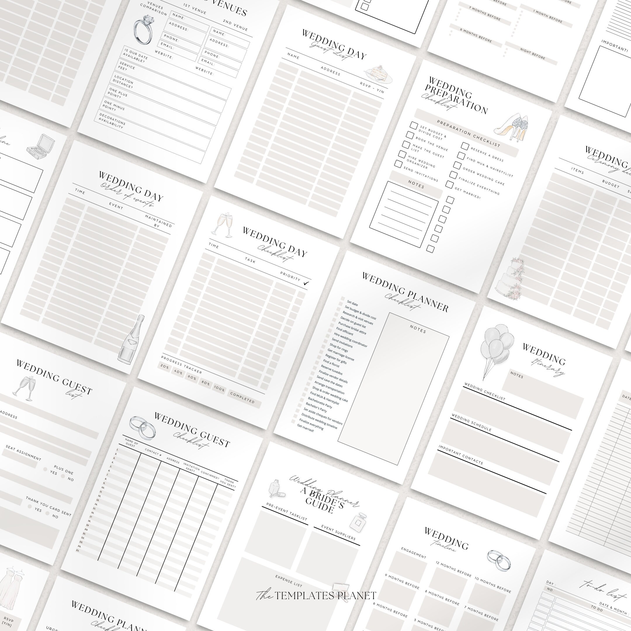 Wedding planner wedding itinerary wedding planning book wedding