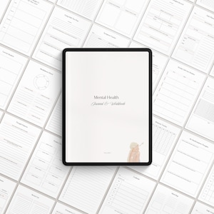 Quaderno di lavoro per la salute mentale / Diario dell'ansia / Monitoraggio dell'umore / Lavoro ombra / Schede di lavoro CBT / Diario della terapia / Diario del benessere / Cura di sé immagine 6