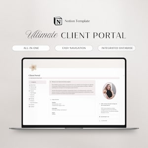 Notion Template Client Portal | Project Management | Notion Client Tracker | Notion Design | Creative Freelancer | Notion Client