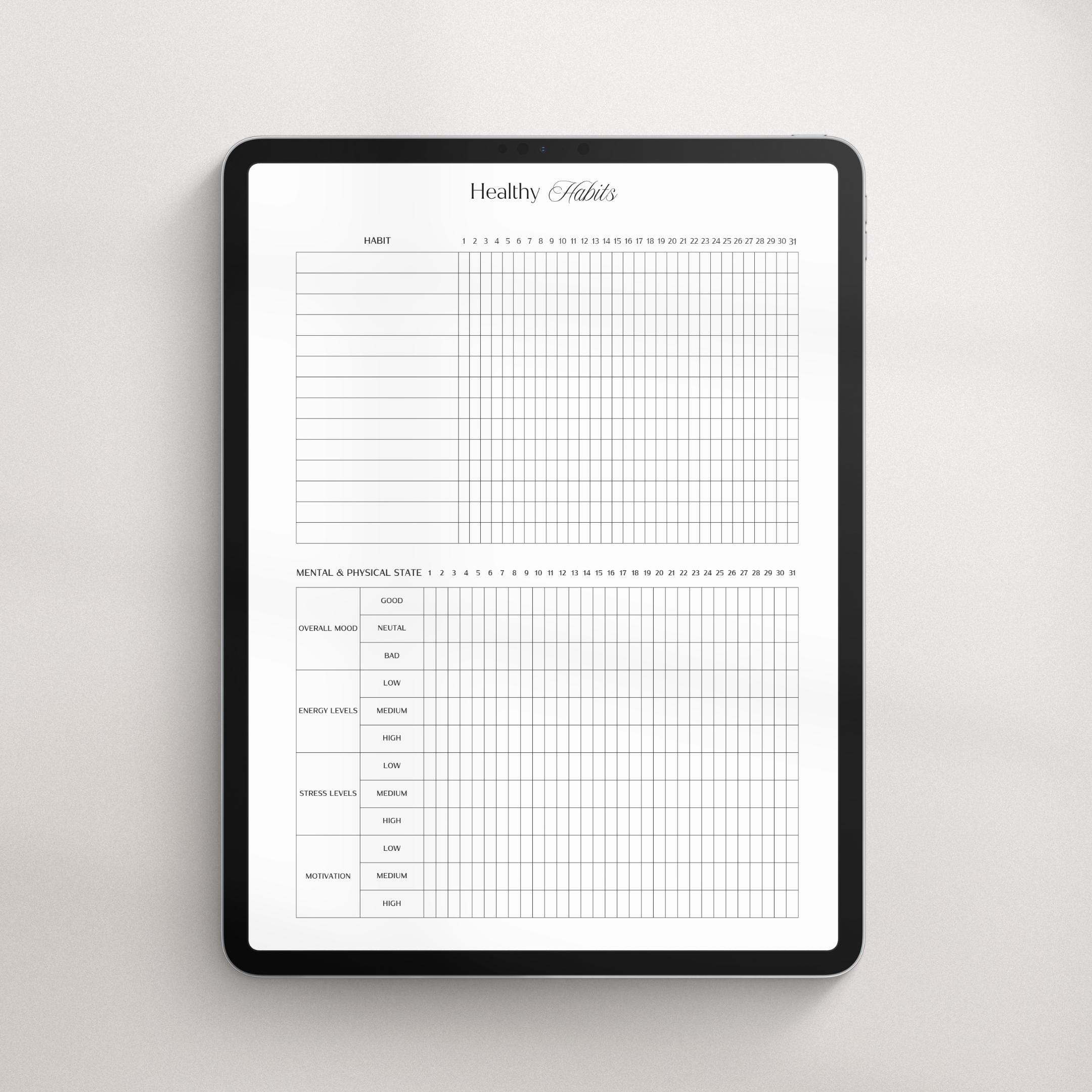 Fitness Planner | Workout Planner | Workout Tracker | Meal Planner
