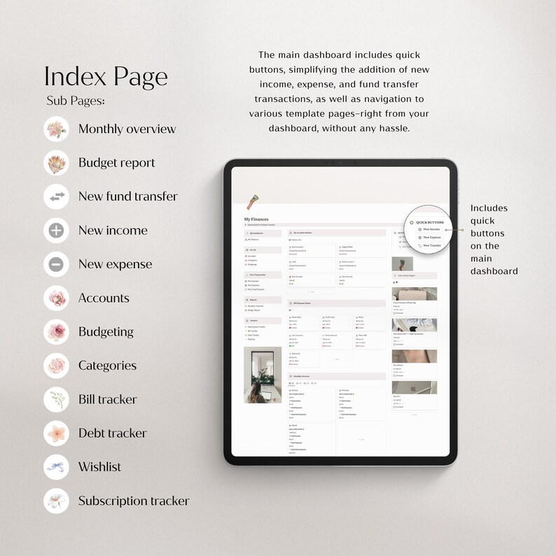 Notion Template Personal Finance Tracker Budget Tracker | Income and ...