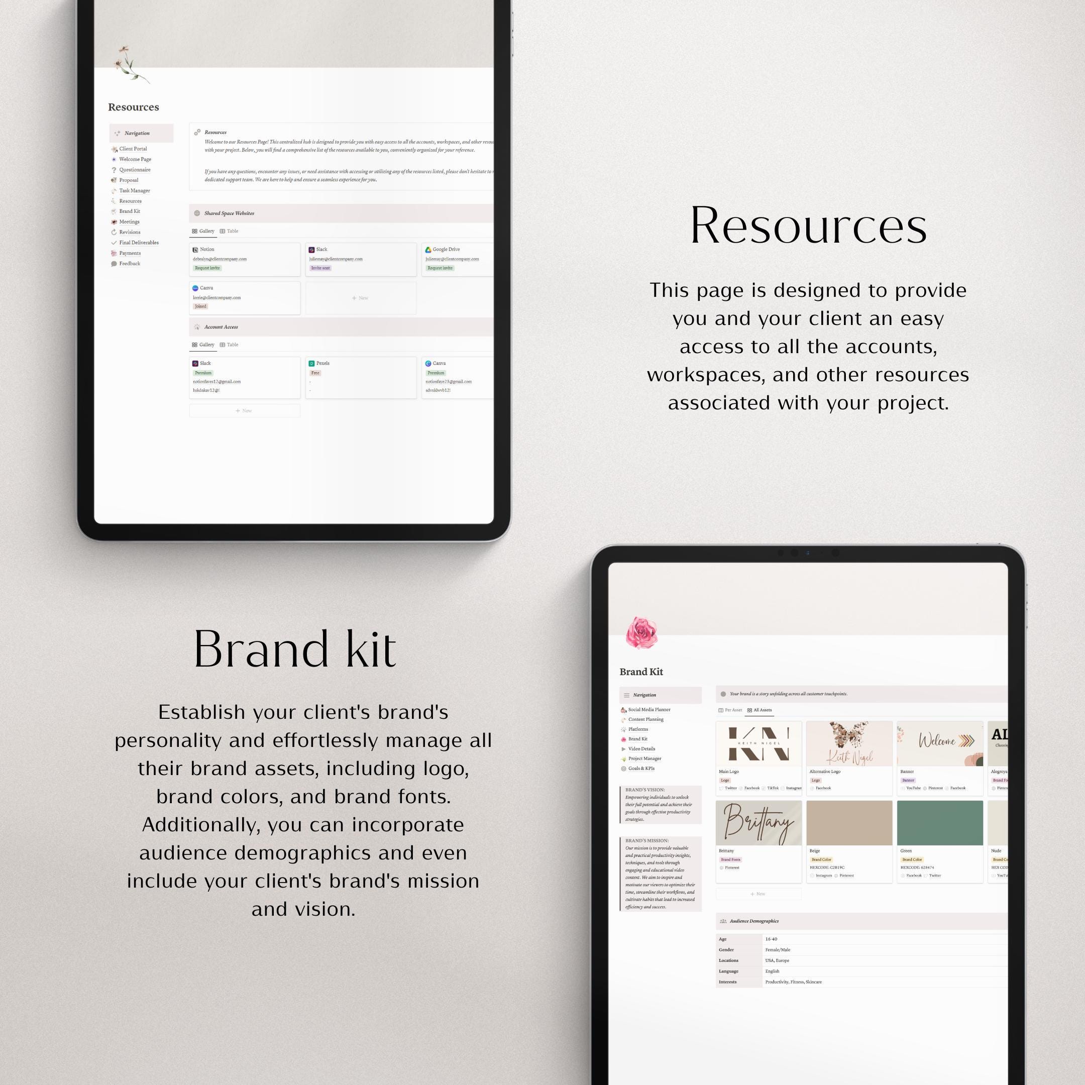 Notion Template Client Portal | Project Management | Notion Client ...