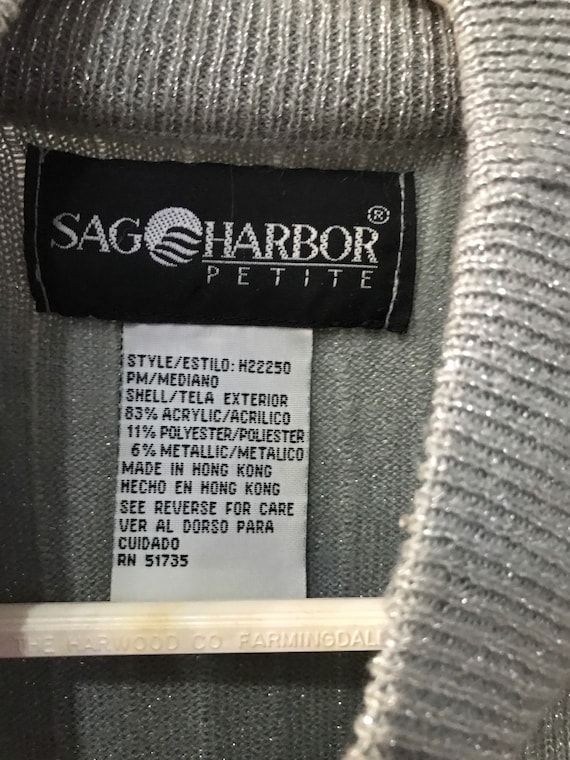 Vintage Sag Harbor Lightweight Ribbed Sweater in … - image 3