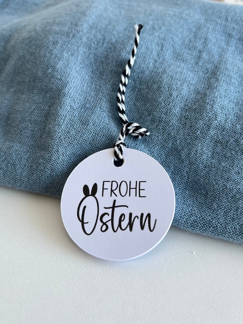 Geschenkanhänger für Ostern Osteranhänger Frohe Ostern Papieranhänger Papier 220gr 10er Set Motiv 1