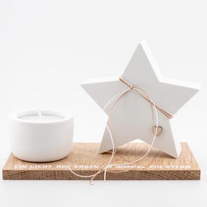 Trauergeschenk - Trauerset - Sternenkind - Trauerlicht - Kerzenhalter - Stern - Hygge -Skandi
