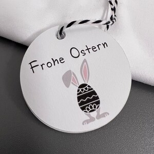 Geschenkanhänger für Ostern Osteranhänger Frohe Ostern Papieranhänger Papier 220gr 10er Set Bild 2