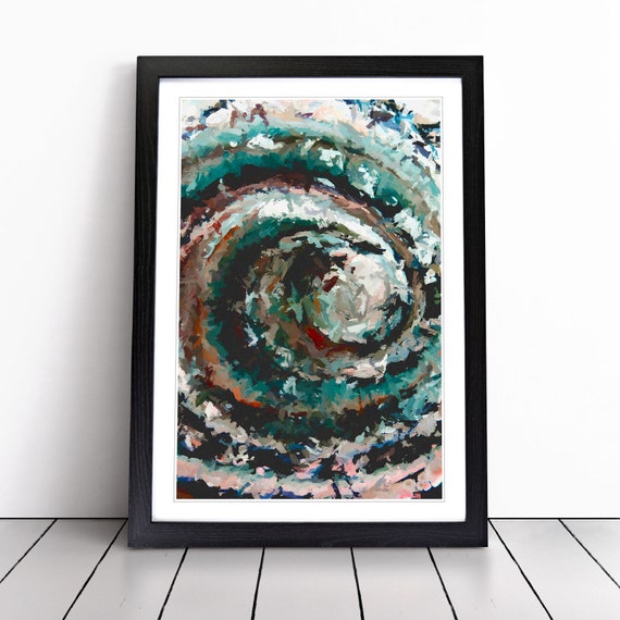 Abstract Art Original Painting Modern Framed Print Etsy