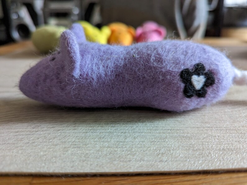 100 Wool Cat Kicker Toy Mouse Hand Felted With or Without Catnip 30cm