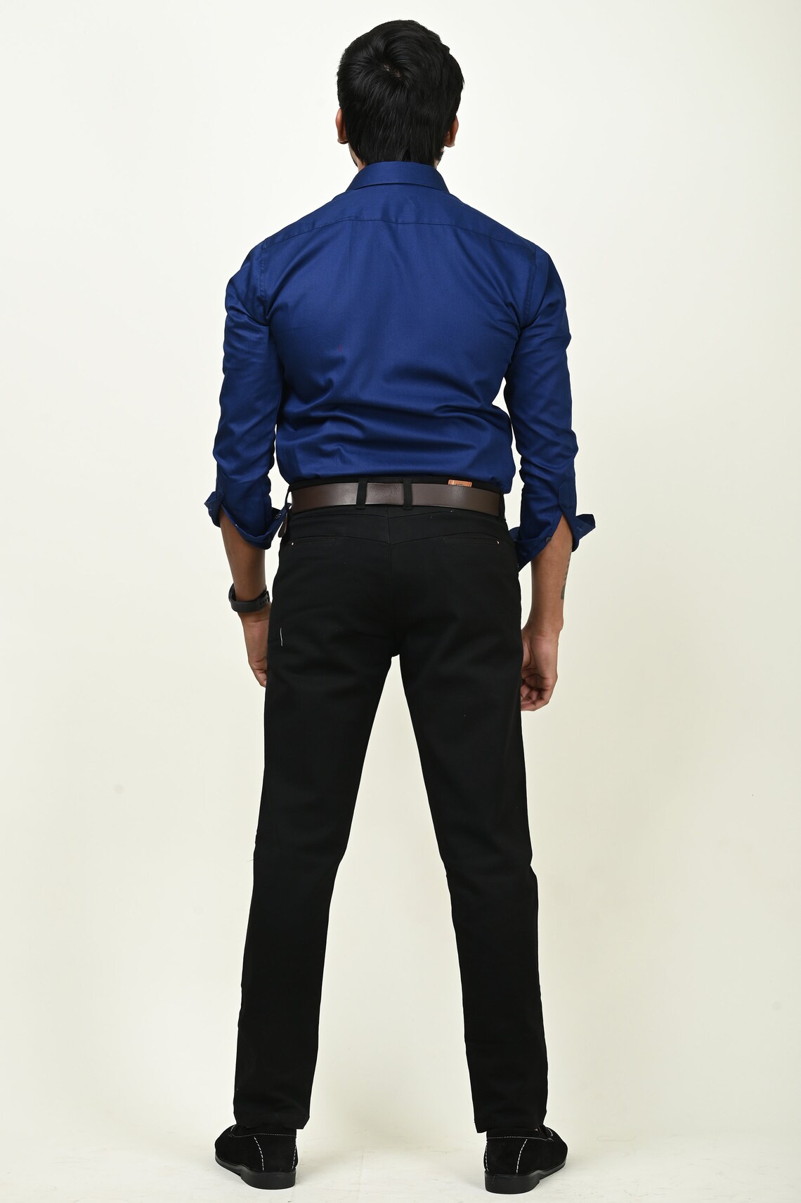 Navy Blue Designer Cobra Embroidered Tuxedo Shirt - Etsy